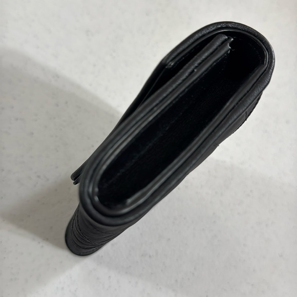 YSL Cassandra Nylon Small Envelope Wallet Quilted Black with Box and Dust Bag - Picture 8 of 14